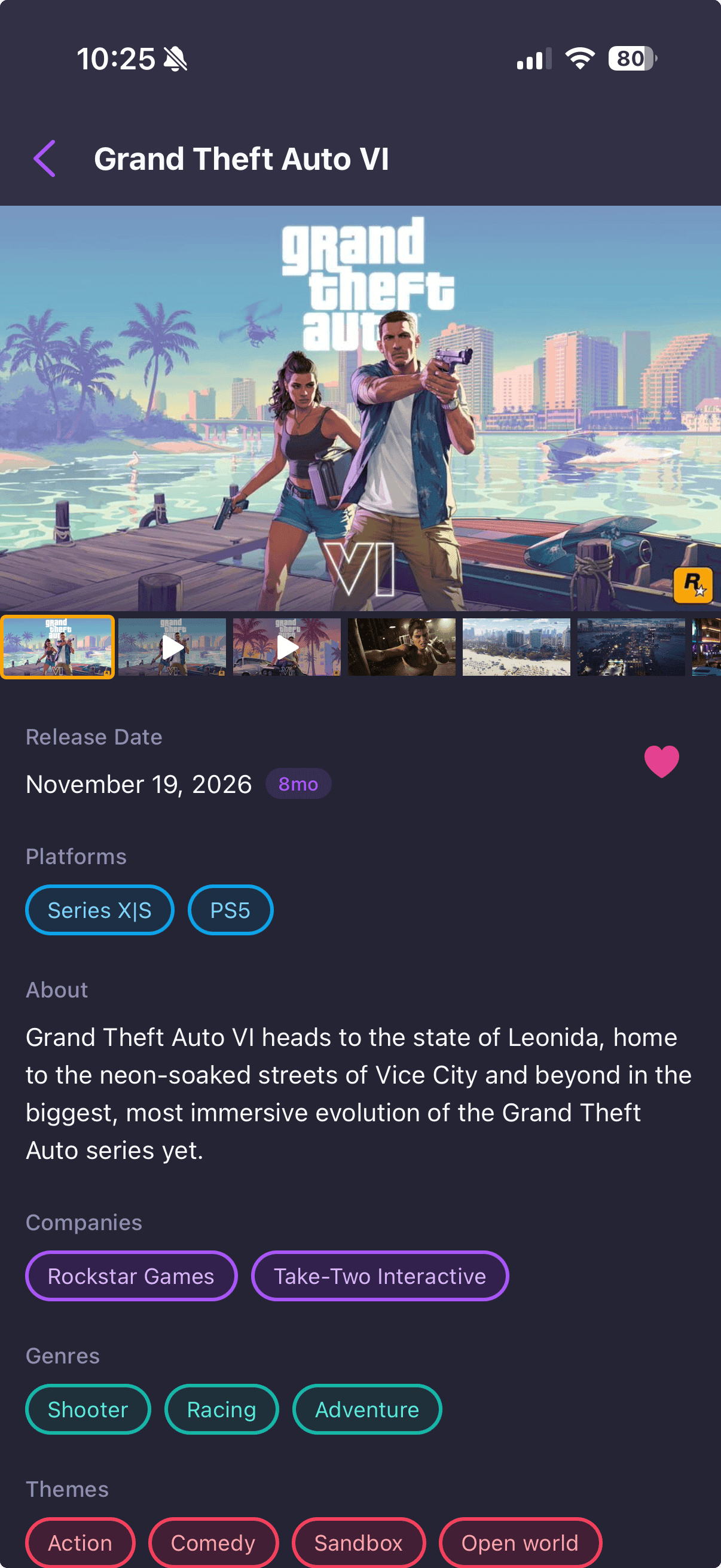 Frontlog timeline view